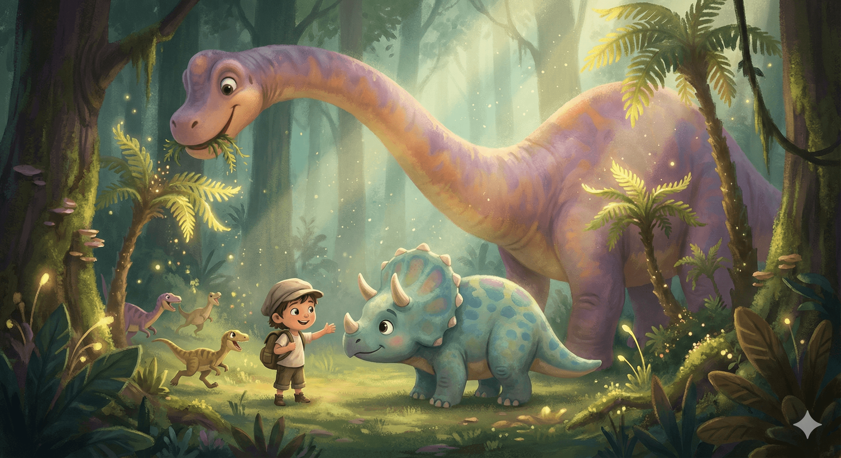 Dino Discovery storybook theme — Roaring adventures in the prehistoric world